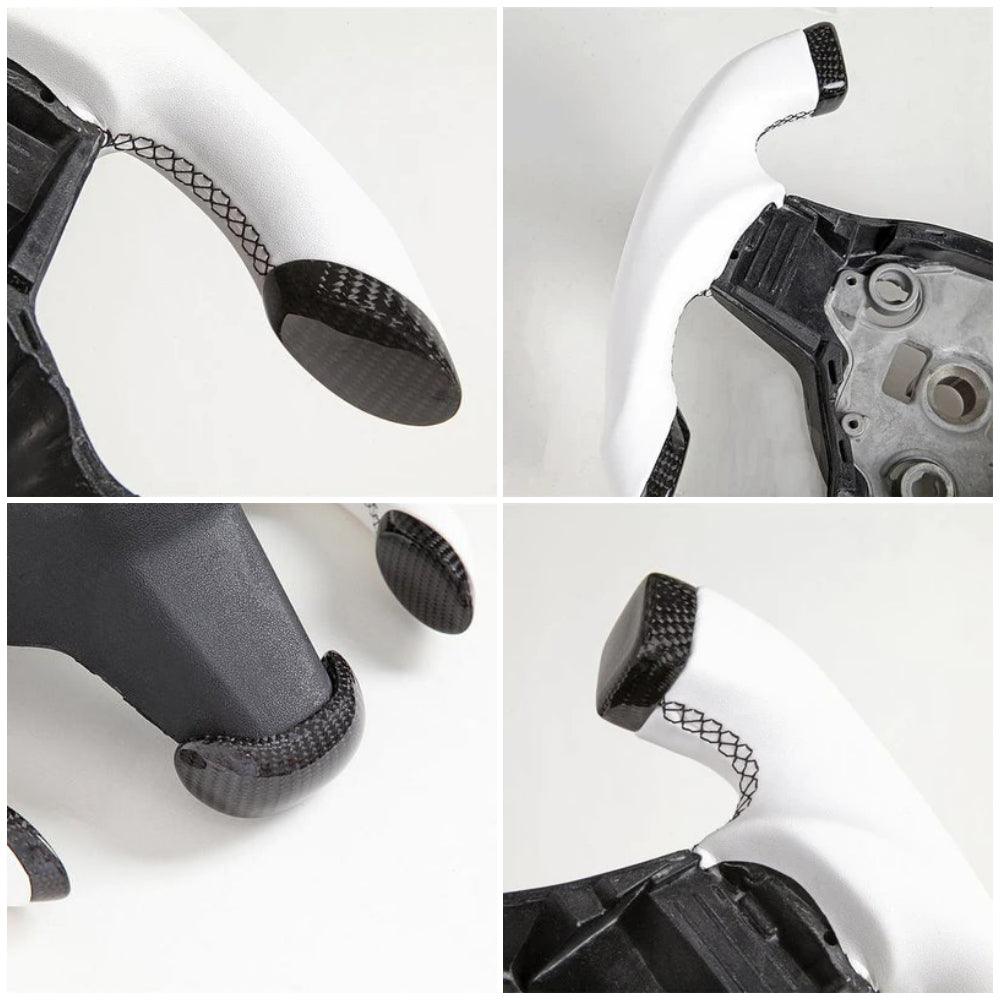 Lightning Racing Carbon Fiber Heated Steering Wheel For Model 3/ Y