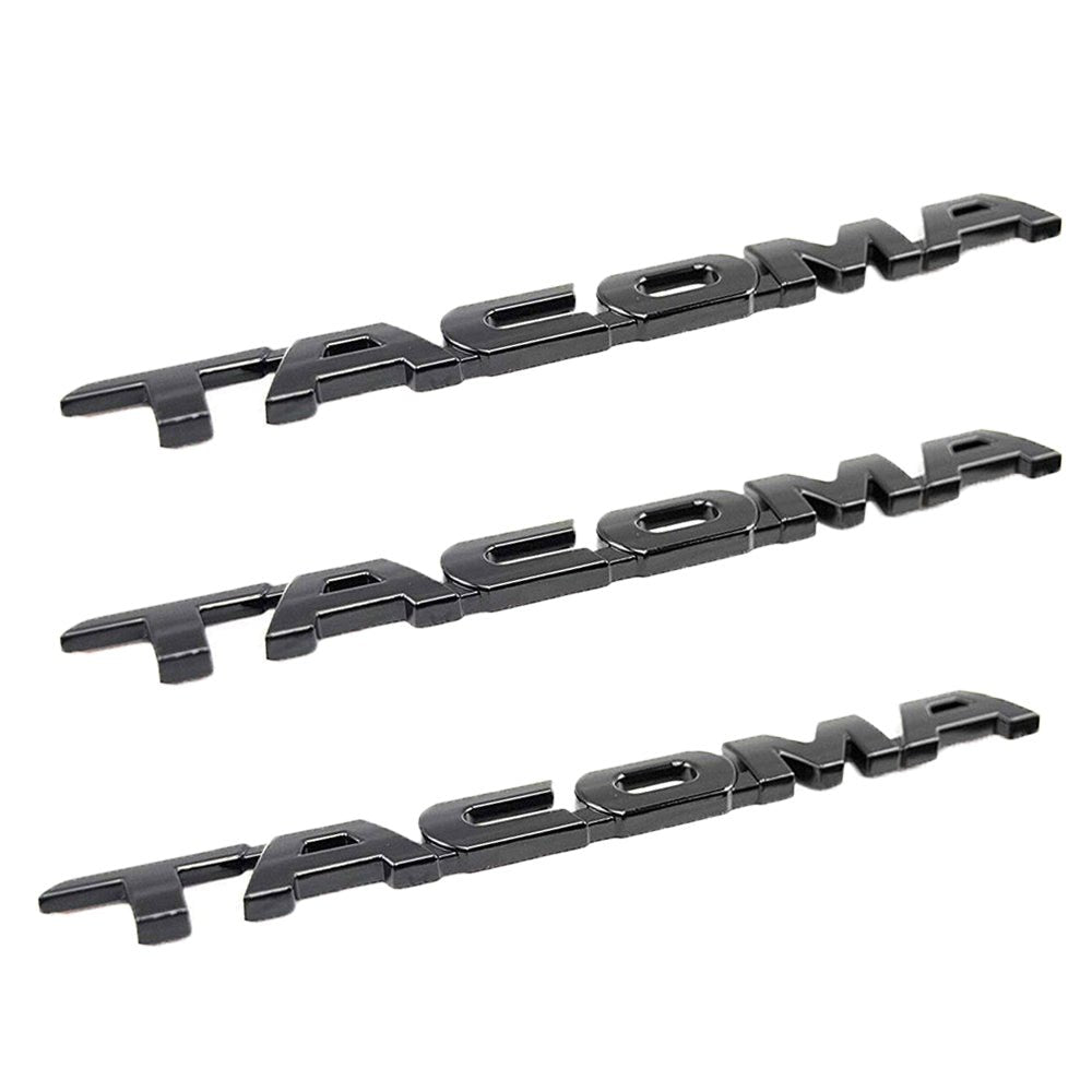Matte Black 6 PCS V6 SR5 Tacoma Emblems For Toyota 2005 - 2016