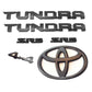 Matte Black Out Toyota Tundra Emblem Badges Tailgate For
