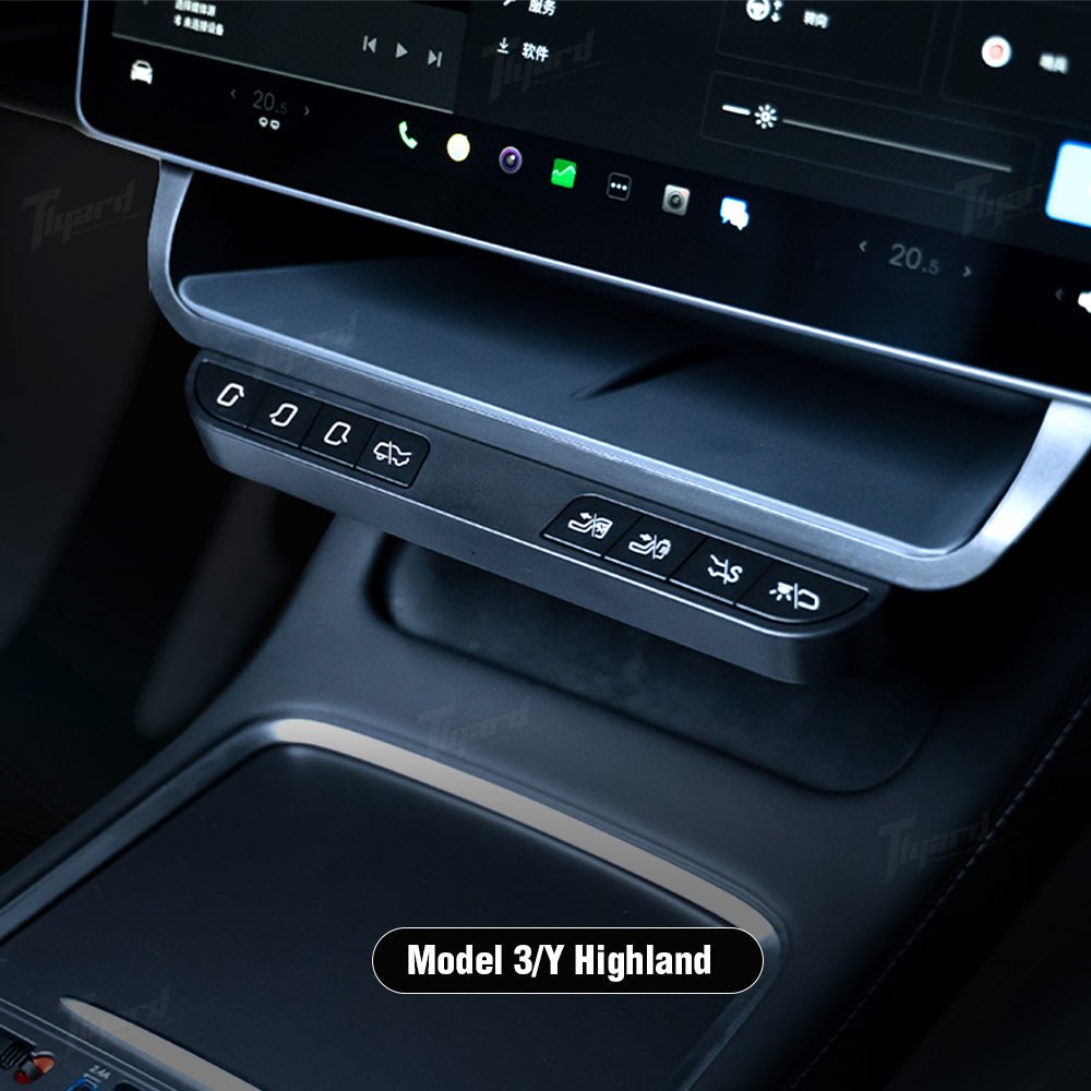 Model 3 Highland Center Console Physical Control Button Stroge Box