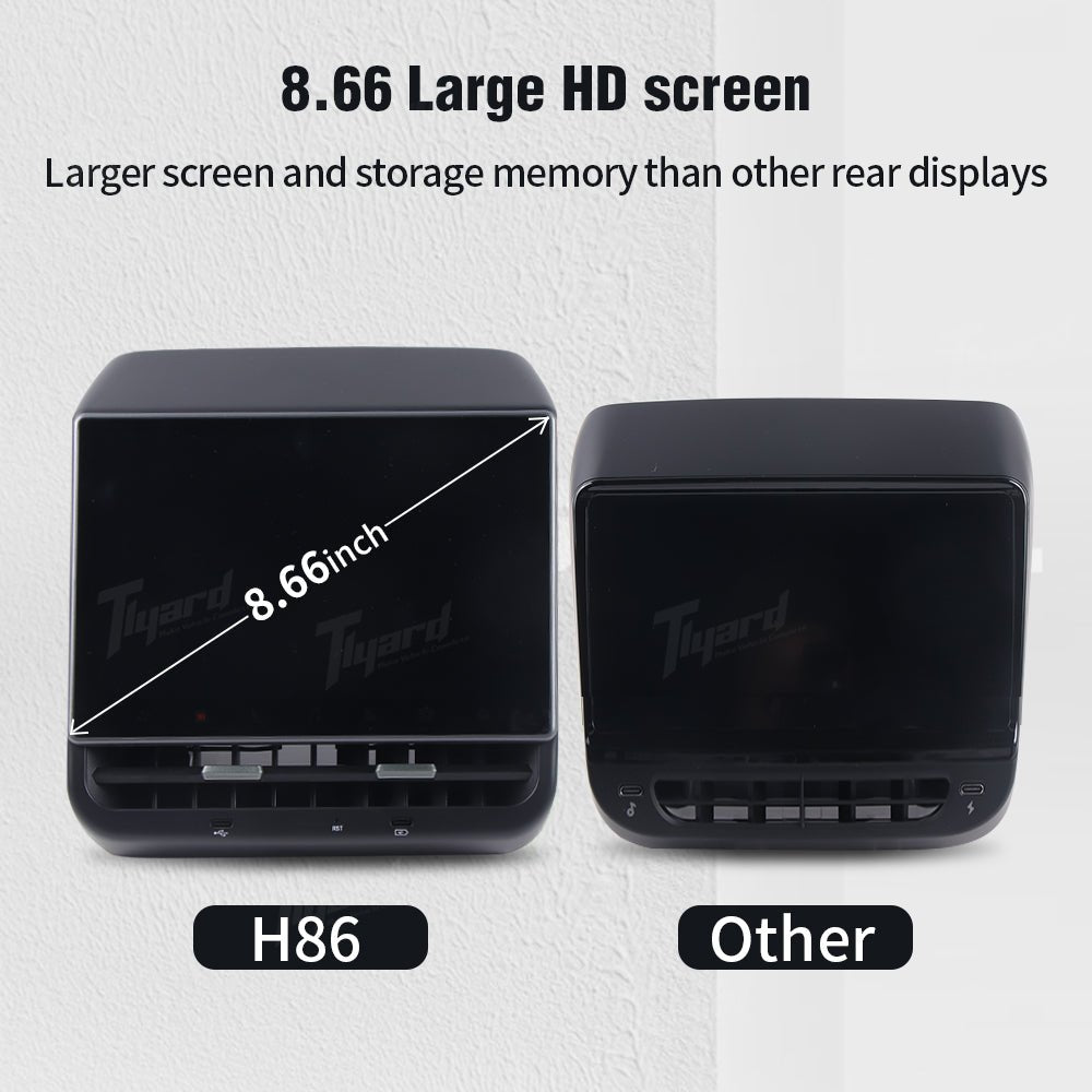 Model 3 & Y 8.66 - inch Rear Entertainment LCD Display H86 Back Screen