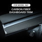Model 3 & Y Dashboard Dash Cover And Door Trim Cover Extension Panels Real Carbon Fiber