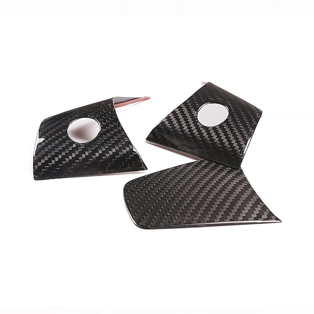 Model 3/ Y Real Carbon Fiber Steering Wheel Cover Overlay
