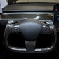 Modified Model 3 & Y Yoke Style Full Real Carbon Fiber Heated Steering Wheel