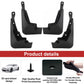 Molded Mud Flaps | 2019–2025 Toyota RAV4 Front Rear Splash Guards