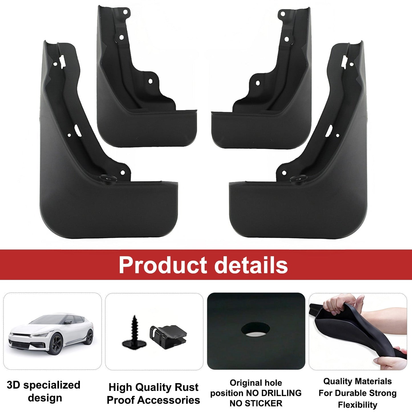 Molded Splash Guards | 2023–2026 Honda CR - V Front & Rear