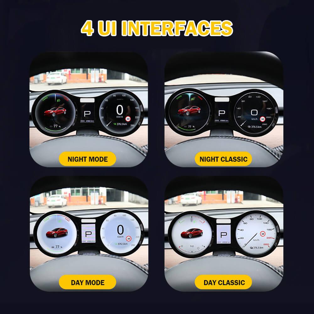 Multi - function Dashboard With Smart LCD Screen For Model 3/ Y