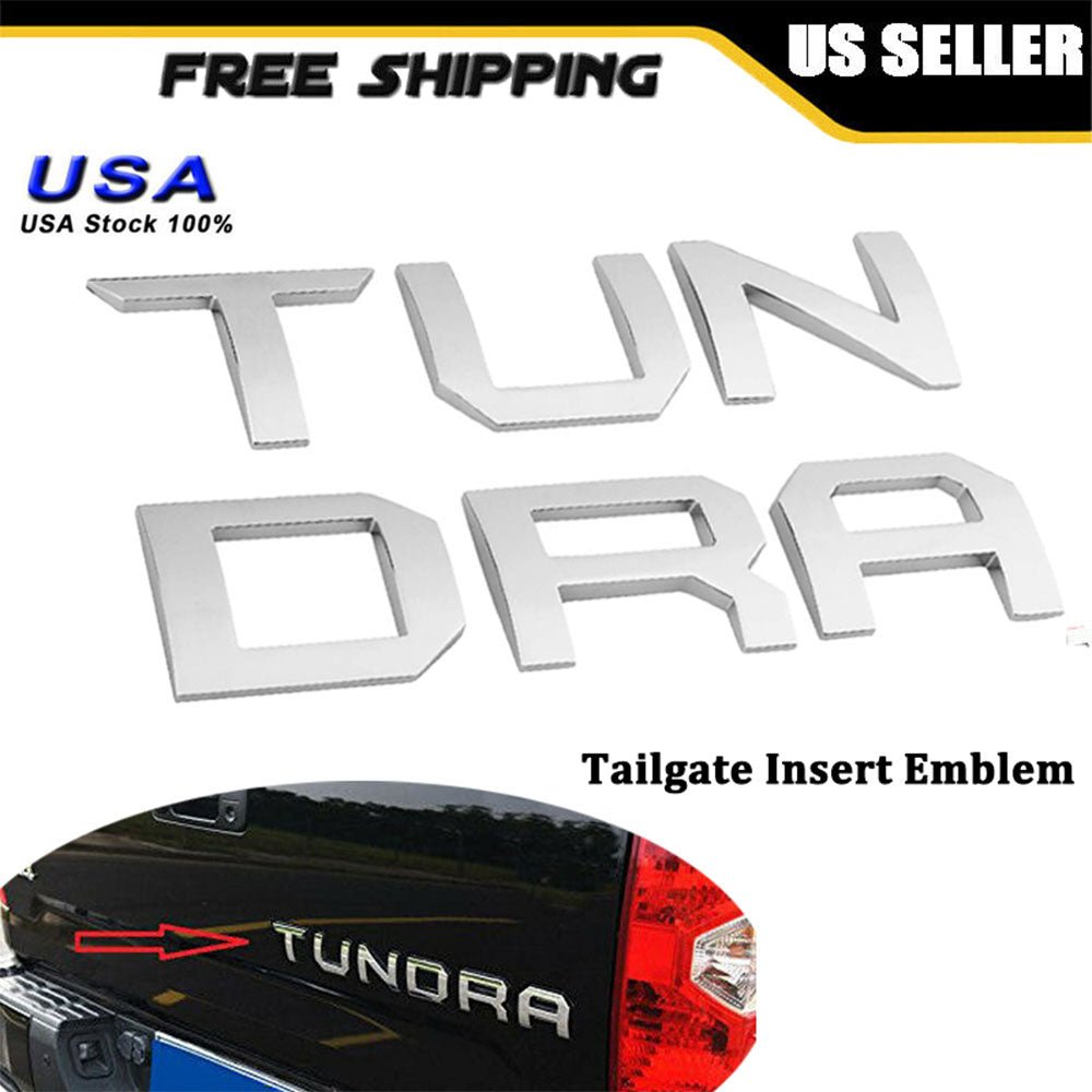 NEW 2014 - 2019 Toyota TUNDRA 3D Silver/gray Chrome Tailgate