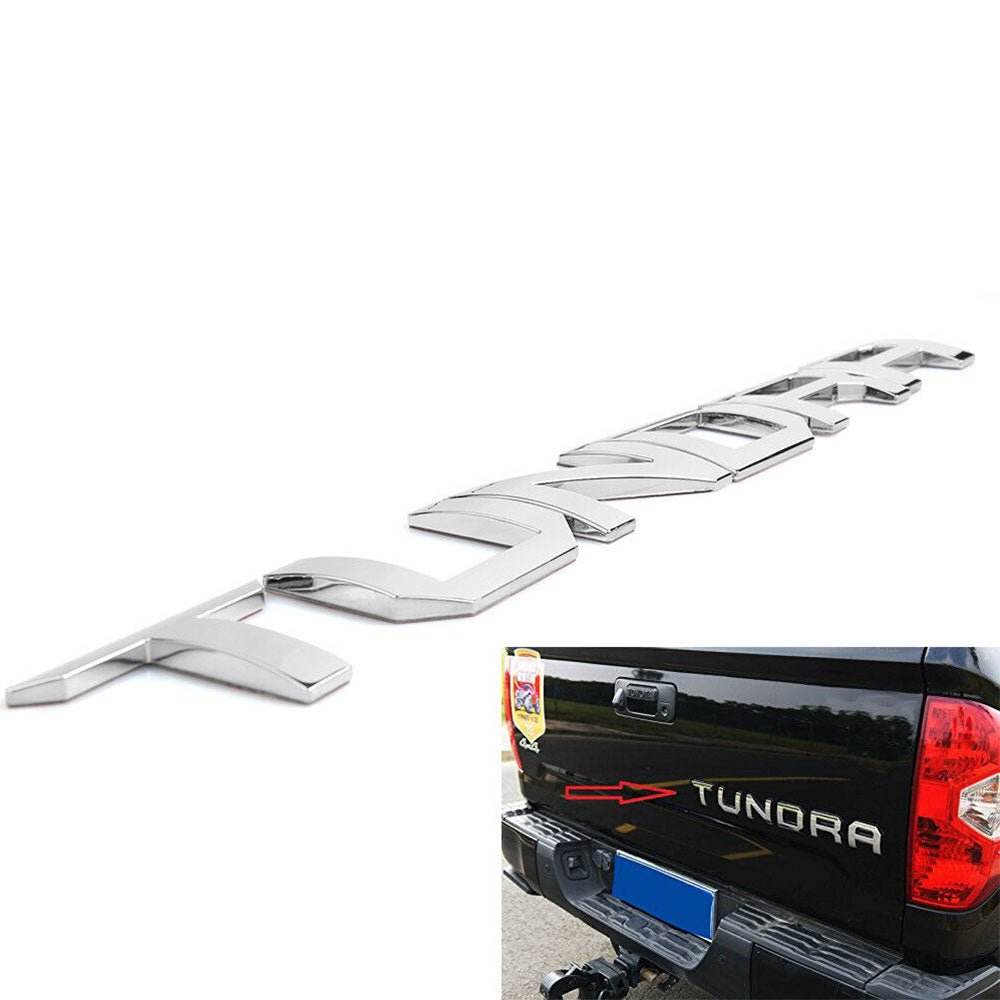 NEW 2014 - 2019 Toyota TUNDRA 3D Silver/gray Chrome Tailgate