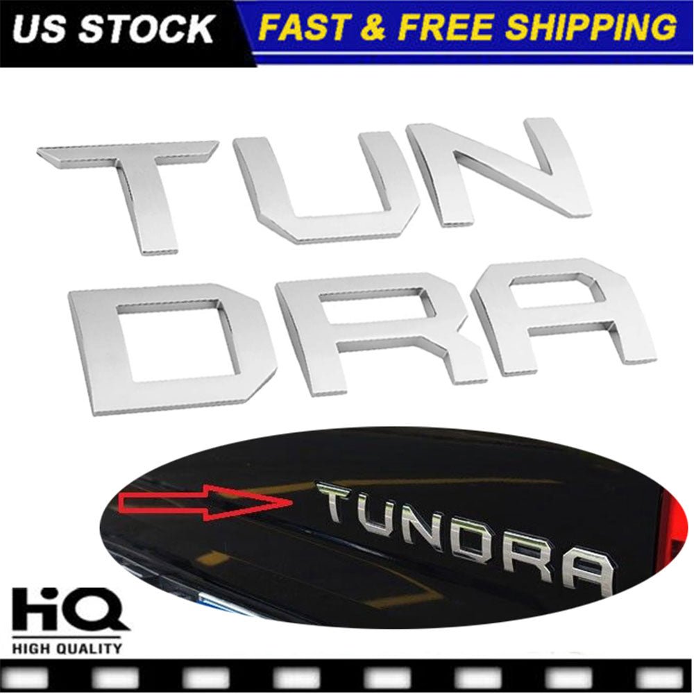 NEW 2014 - 2019 Toyota TUNDRA 3D Silver/gray Chrome Tailgate