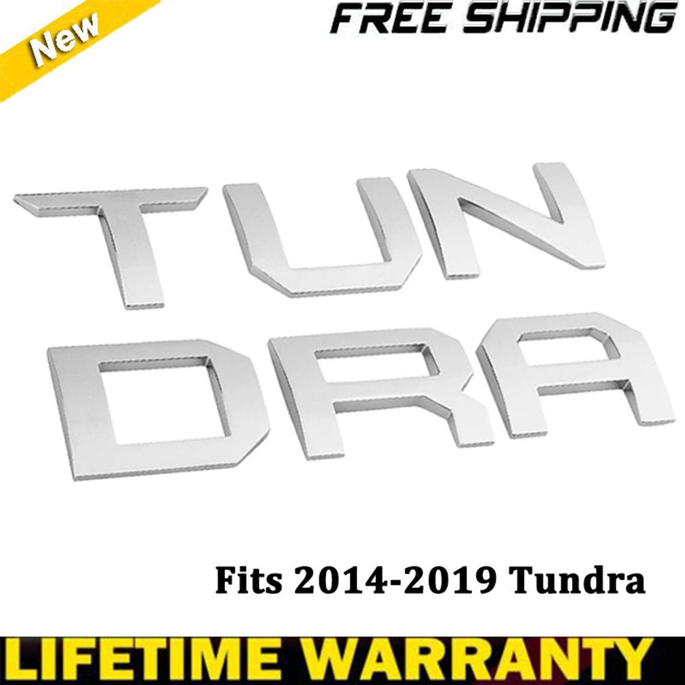 NEW 2014 - 2019 Toyota TUNDRA 3D Silver/gray Chrome Tailgate