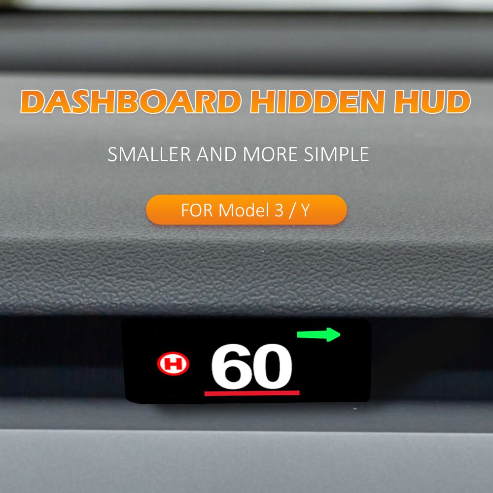 New Small Dashboard Hidden HUD For Model 3 & Y – Geekstop