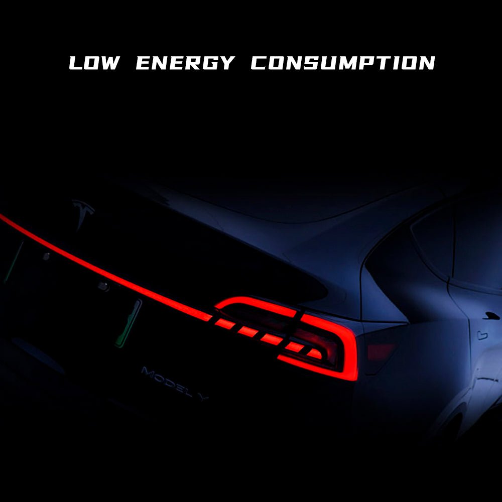 Newest Full - Width Strip Through Shape Tail Lights For Model 3 & Y
