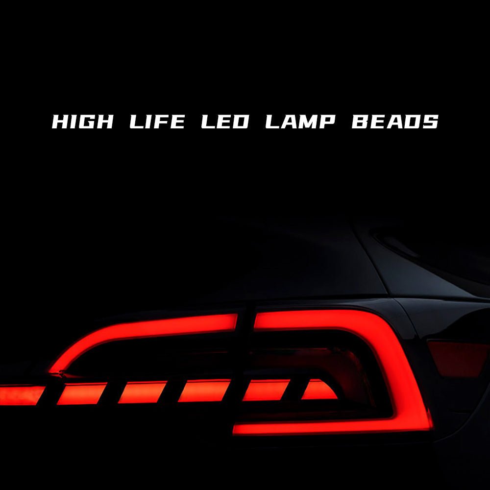 Newest Full - Width Strip Through Shape Tail Lights For Model 3 & Y