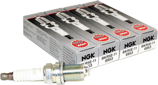 NGK 6953 Spark Plug BKR5E - 11 - Pack of 4