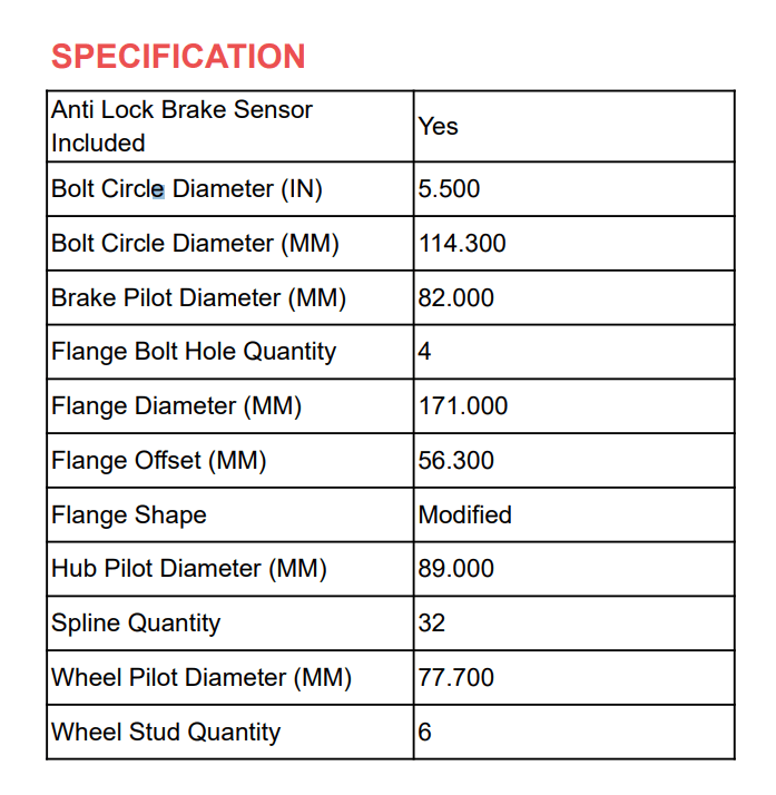 NISSAN PATHFINDER Wheel Hub 2004 - 2010