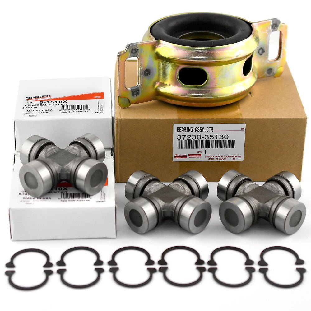 OEM Spicer Driveshaft Center Bearing & U - joints Kit For