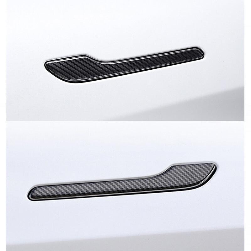 Real Carbon Fiber Door Handle Cover For Model 3/ Y Highland