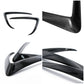 Real Carbon Fiber Front Foglight Trim Cover For Model 3