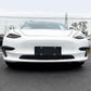 Real Carbon Fiber Front Foglight Trim Cover For Model 3