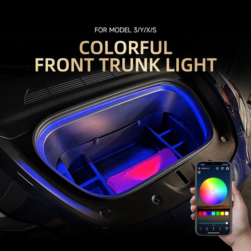 RGB 7 - Color Ambient Light for Tesla Model 3/Y/X/S/3 Highland/Y Juniper Frunk