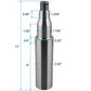 Round Spindle 42 2.25" x 6" 7000 fits Dexter ALKO Axis Trailer Axel Axle Shaft