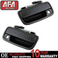 Set Of 2 Exterior Front Textured Black Door Handle For