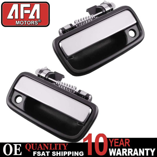 Set Of 2 Front Outside Chrome Door Handle For 1995 - 04 Toyota