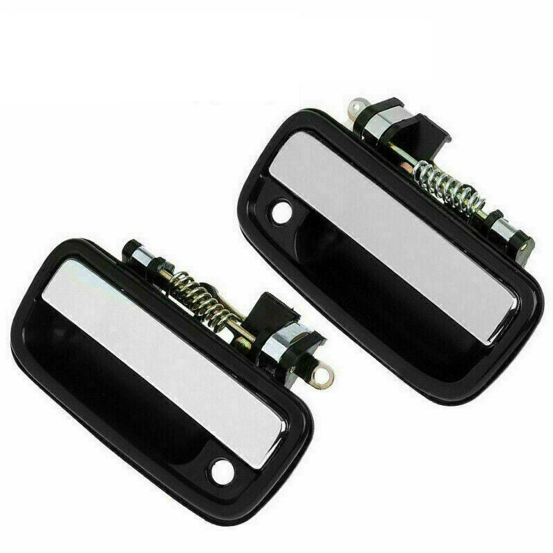 Set Of 2 Front Outside Chrome Door Handle For 1995 - 04 Toyota