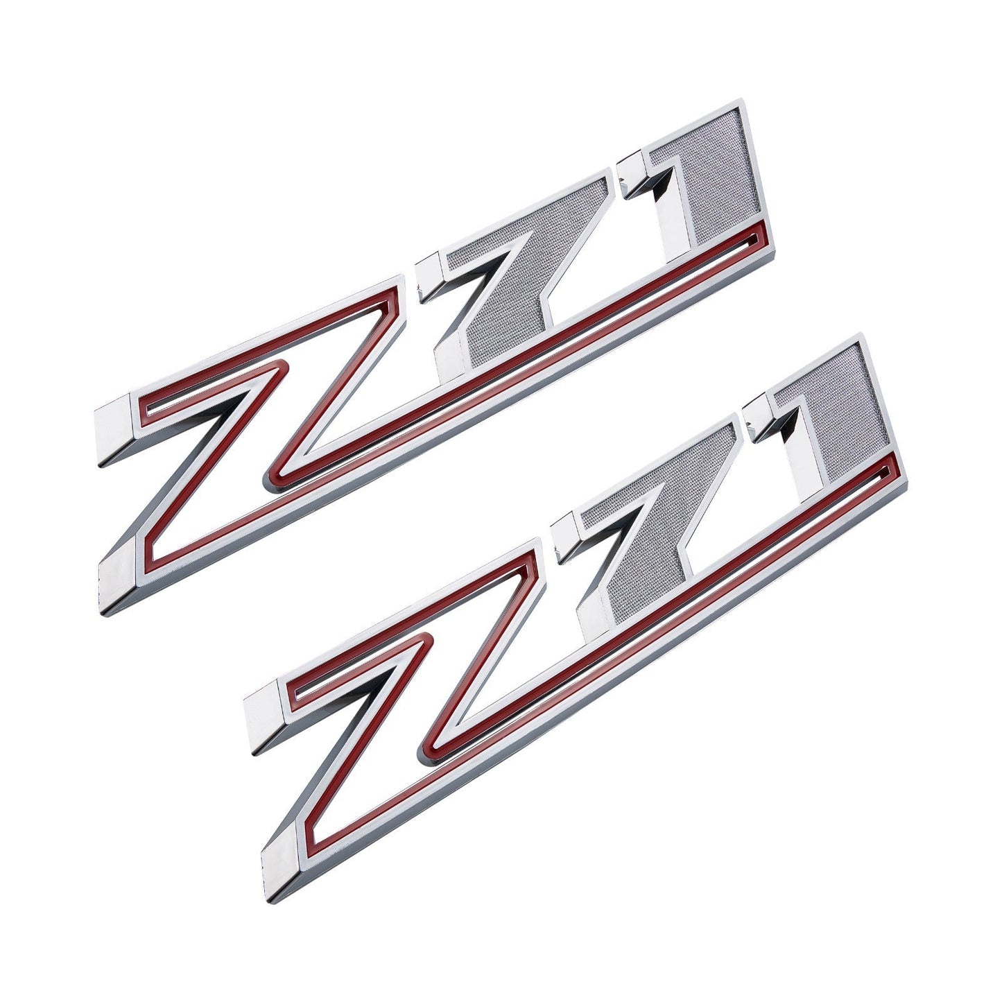 Silverado Z71 Chrome Emblem 2PCS 3D Badge Decal 2019 - 2023