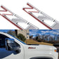Silverado Z71 Chrome Emblem 2PCS 3D Badge Decal 2019 - 2023