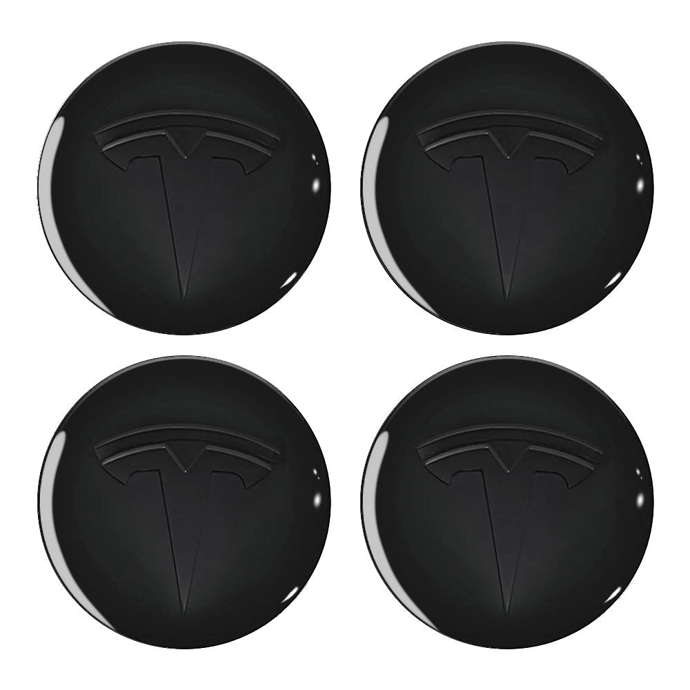 Tesla Logo 4 PCS Hubcaps Center Cover For Model 3 & Y & 3 Highland & Y Juniper