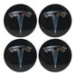Tesla Logo 4 PCS Hubcaps Center Cover For Model 3 & Y & 3 Highland & Y Juniper