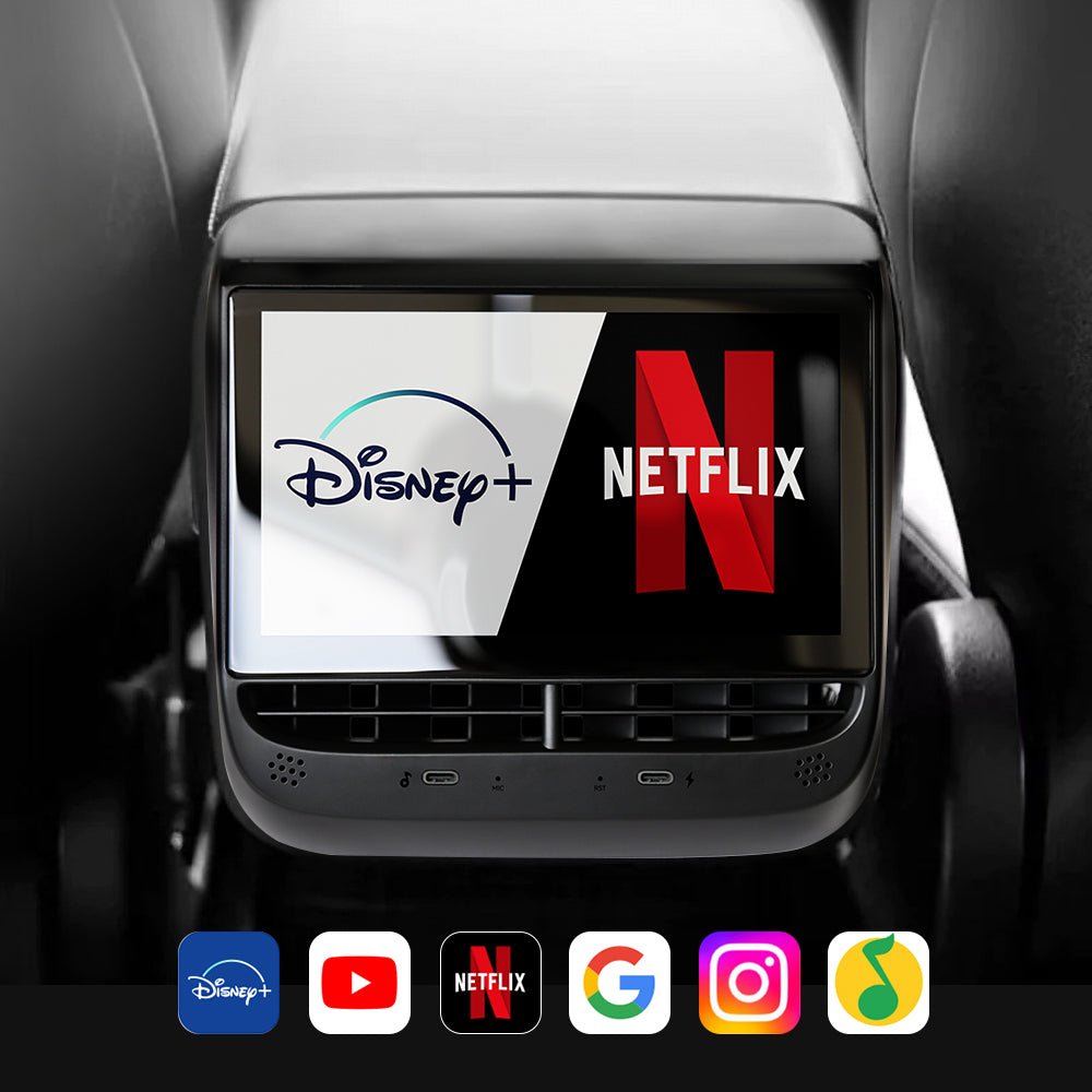 Tesla Model 3 & Y 7" Rear Entertainment LCD Display Multi - function Back Screen