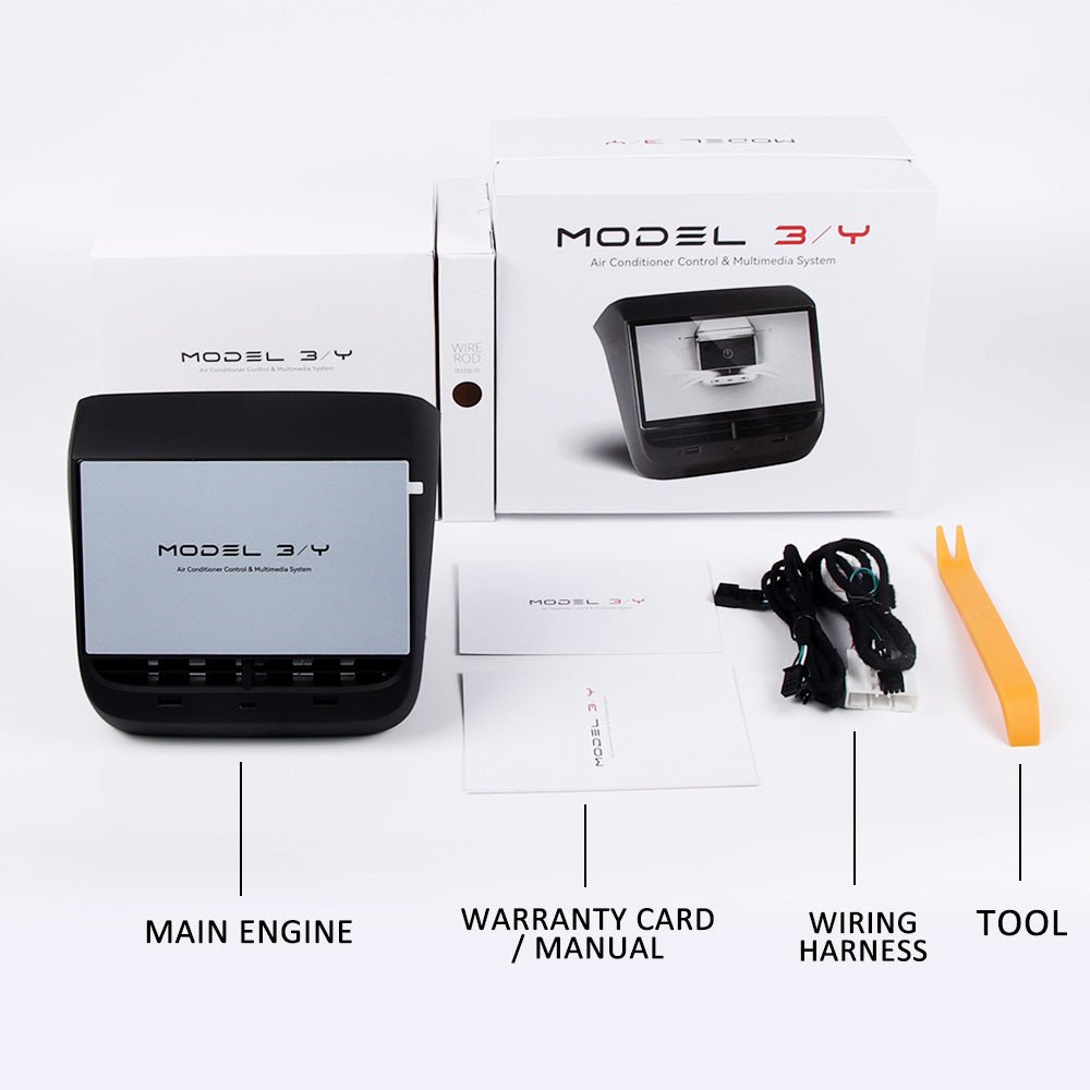 Tesla Model 3 & Y 7" Rear Entertainment LCD Display Multi - function Back Screen