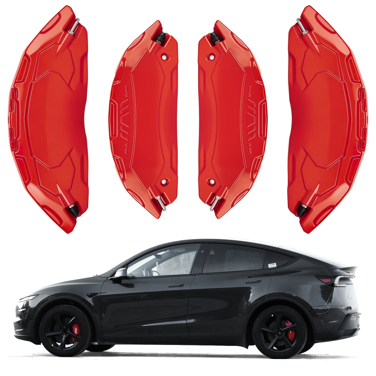 Tesla Model 3/3 Highland & Model Y/Y Juniper Full Set Aluminum Oxide Caliper Covers | Tlyard