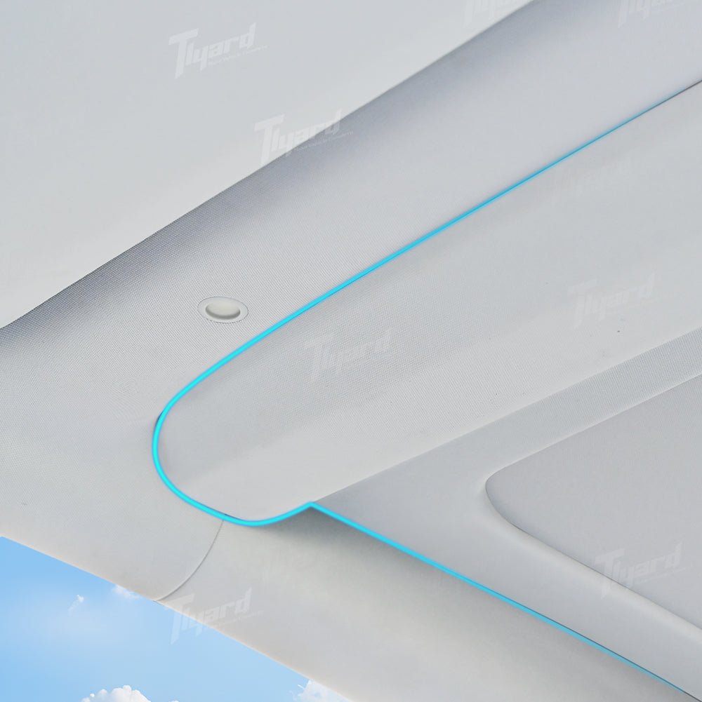 Tesla Model 3/Highland Voice Control Electric Retractable Roof Sunshade Dual - Zone UV Protection | Tlyard
