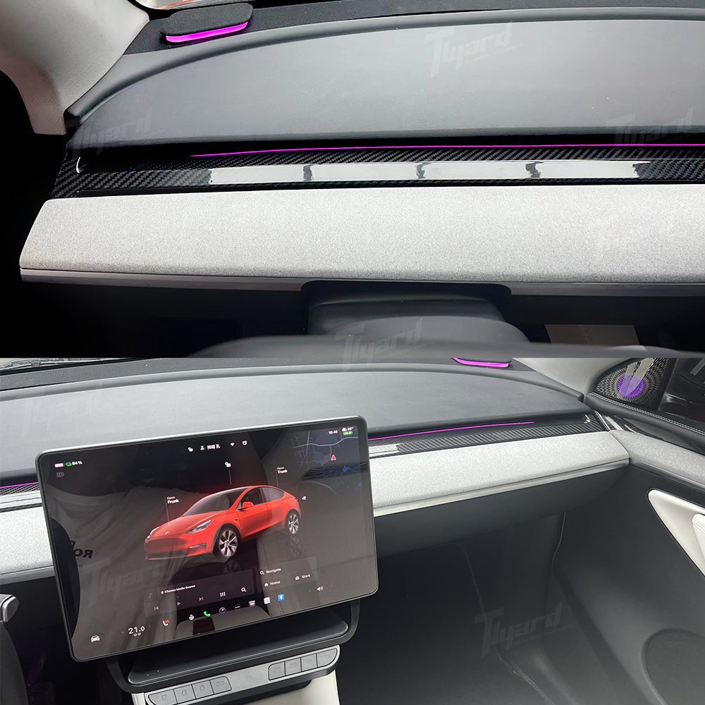 Tesla Model 3/Y Dashboard Tech Fabric 3 - Piece Set