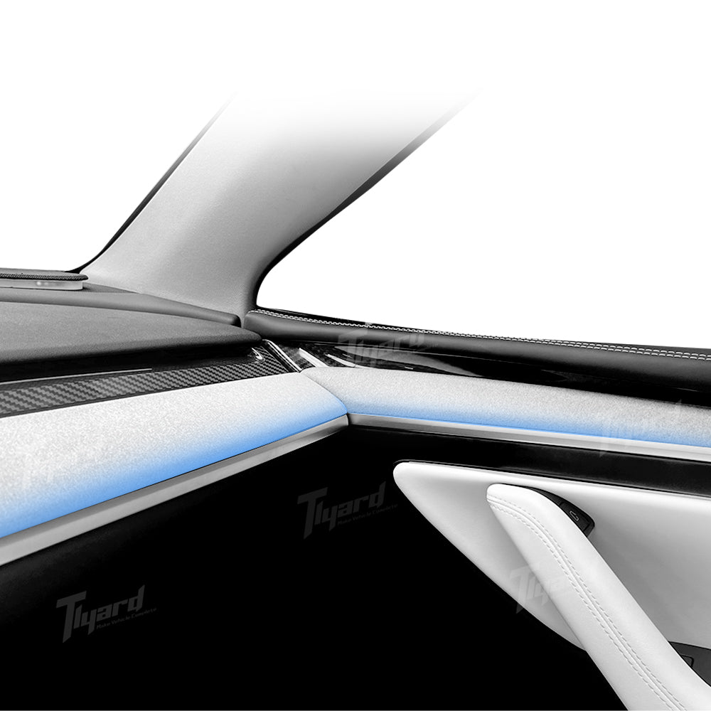Tesla Model 3/Y Dashboard Tech Fabric 3 - Piece Set