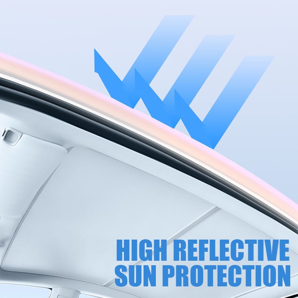 Tesla Model 3/Y Summer Combo: Electrostatic Sunshade + Cool Ventilated Seat Covers – Beat the Heat!