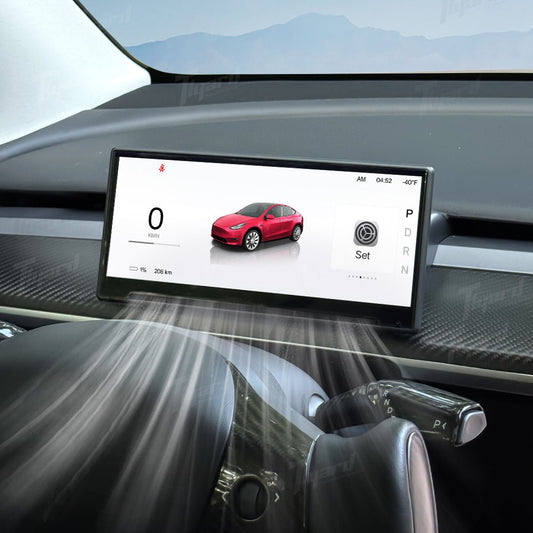 Tesla Model 3/Y/3 Highland/Y Juniper F9 Pro 8.9 - inch Touch Screen Carplay/Android Auto Smart Dashboard with Front Camera | Tlyard