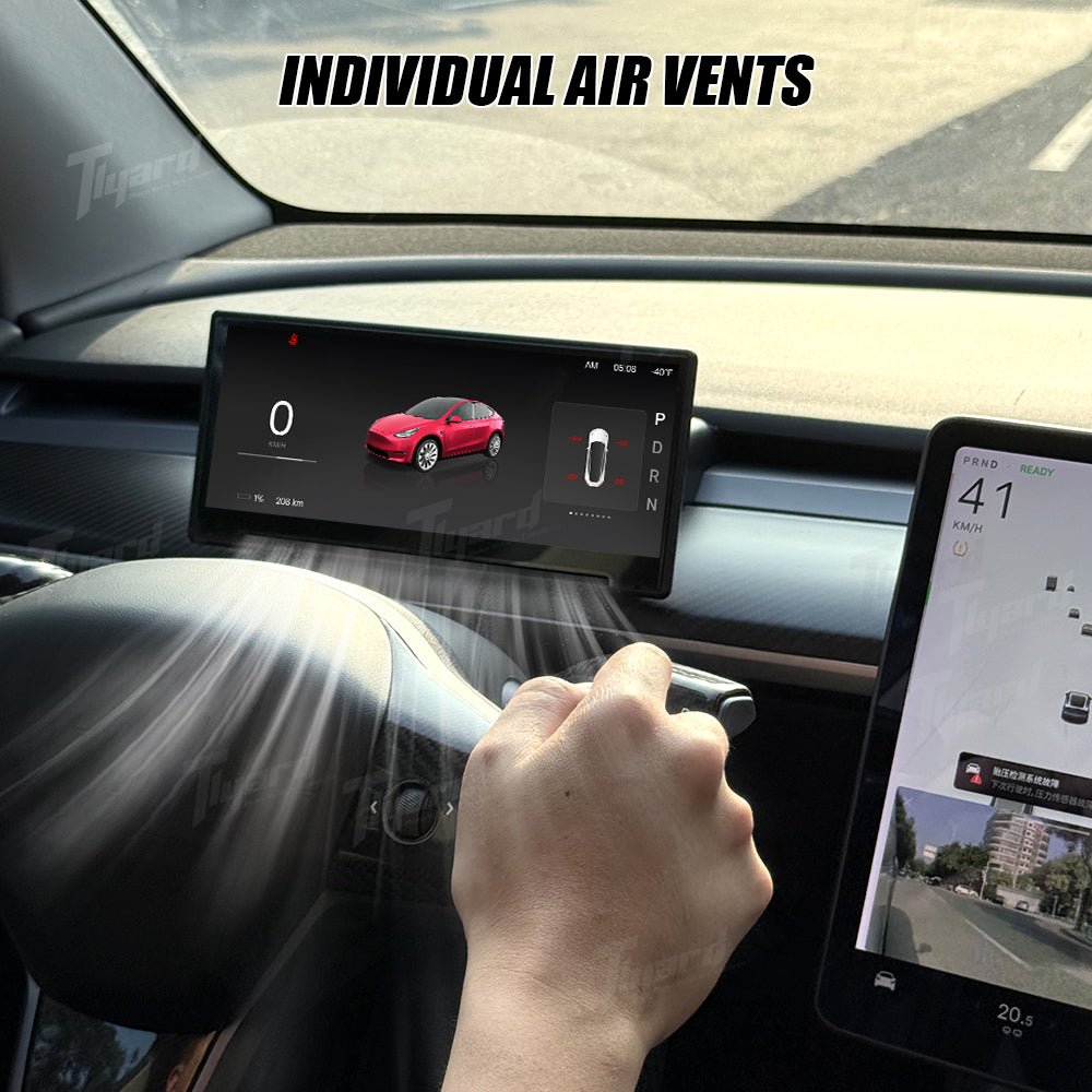 Tesla Model 3/Y/3 Highland/Y Juniper F9 Pro 8.9 - inch Touch Screen Carplay/Android Auto Smart Dashboard with Front Camera | Tlyard