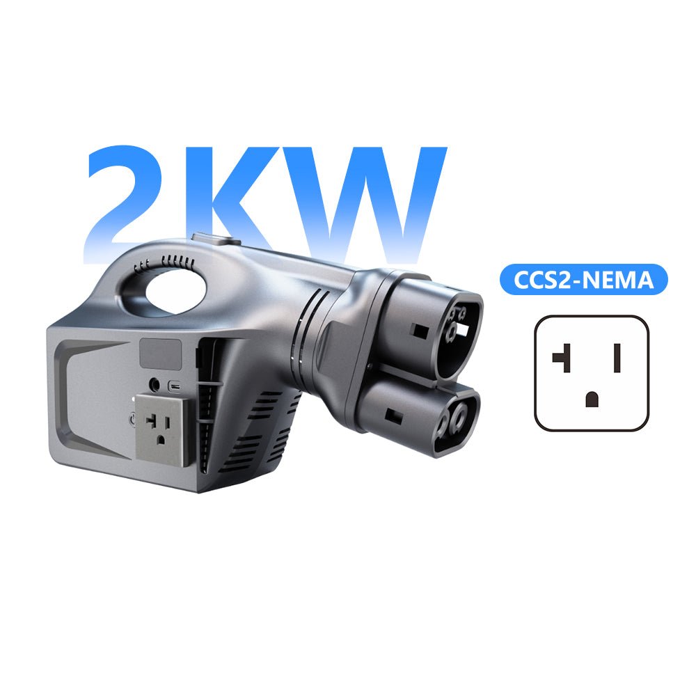 Tesla V2L Discharge Device 2KW/4KW for Tesla 3/Y/X/S Portable EV Power Outlet with EU/UK/US Standard Socket
