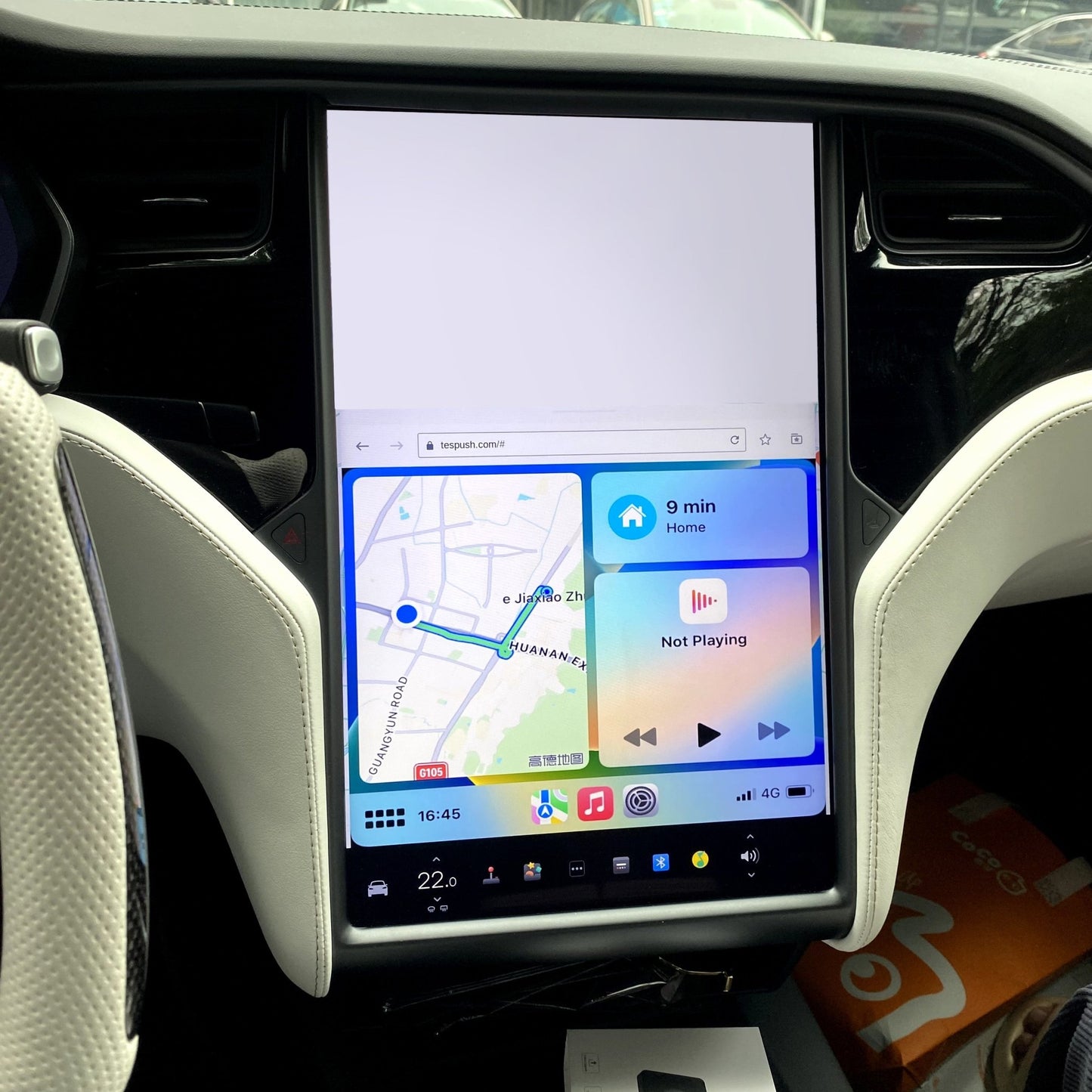 Tesla Wireless CarPlay Android Auto Adapter Box 2.4G + 5G Wifi For Model 3 & Y & S & X