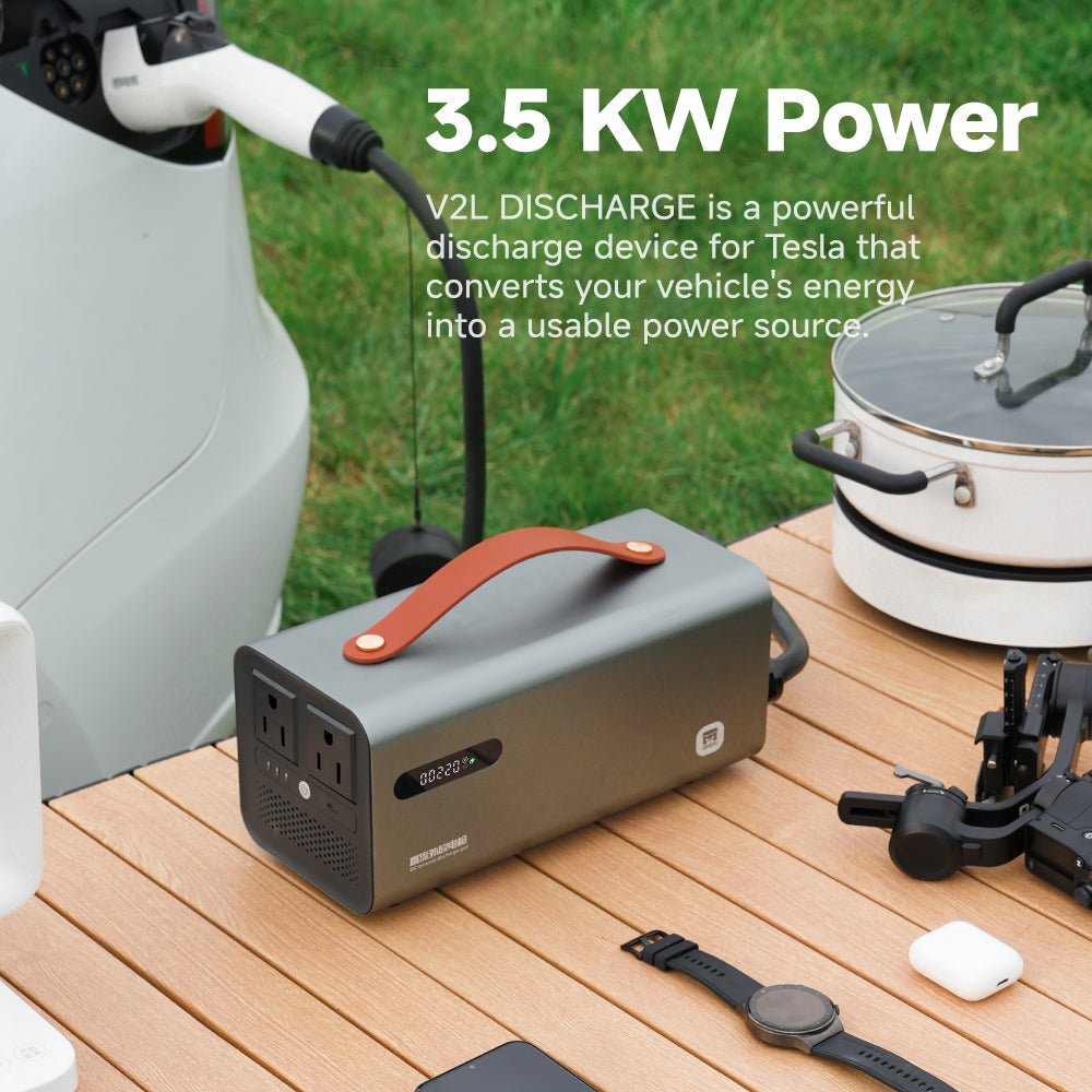 Tlyard V2L Discharge Device for Tesla 3/Y/X/S V2H Charging Station