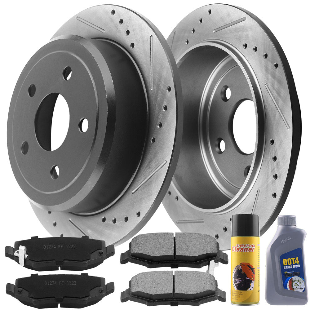 TOYOTA 4Runner Brake Rotor Kits 1995–2002 BRR12067067BK - D1274CF