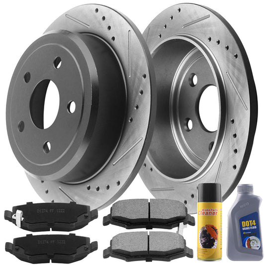TOYOTA 4Runner Brake Rotor Kits 1995–2002 BRR12067067BK - D1274CF
