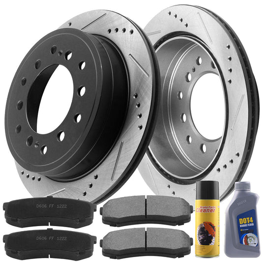 TOYOTA 4Runner Brake Rotor Kits 2003–2009 BRR12044128BK - D606CF