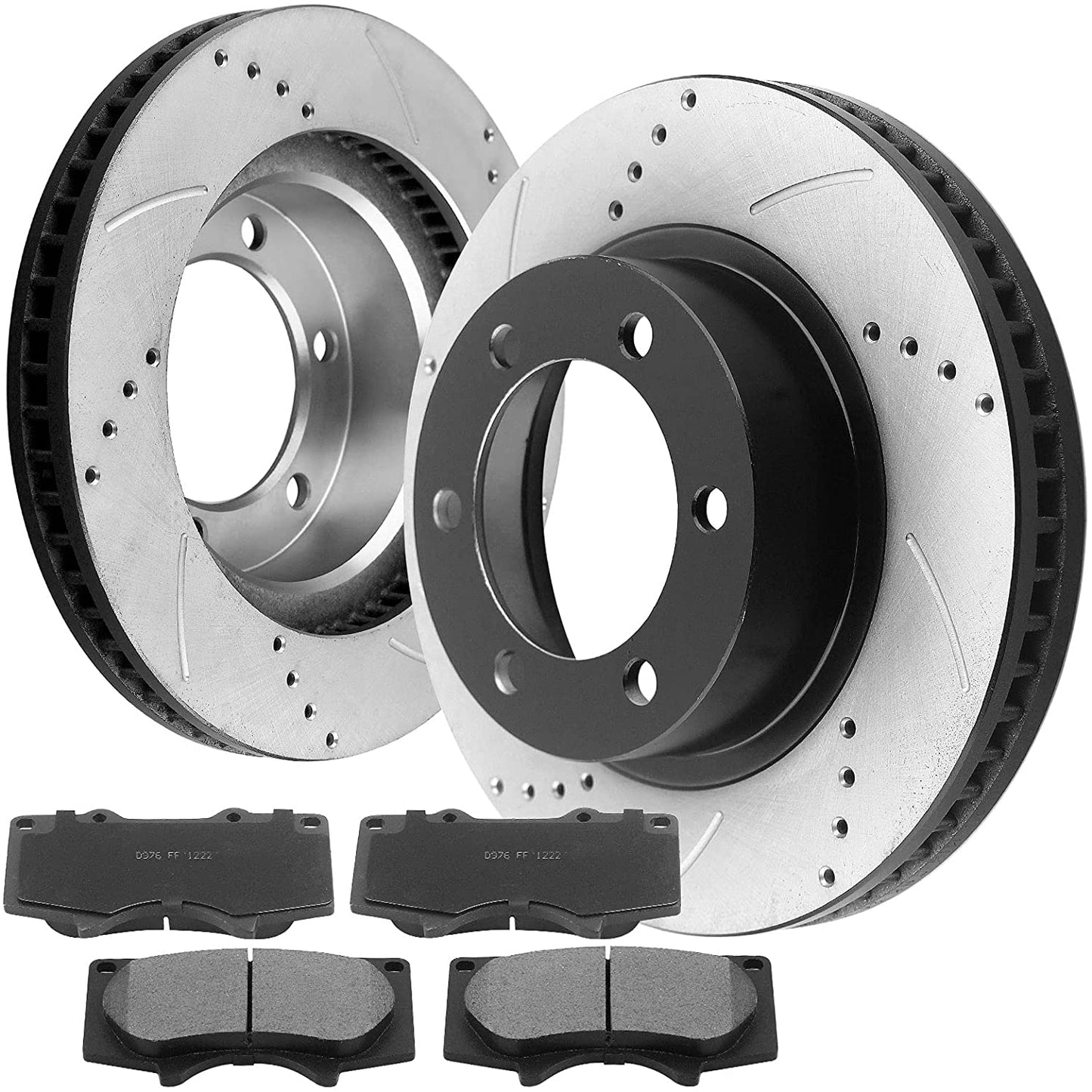 TOYOTA 4Runner Brake Rotor Kits 2003–2021 – Front BRF12044129BK - D976