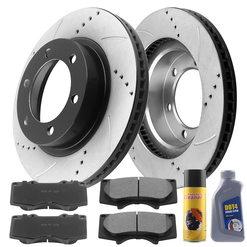 TOYOTA 4Runner Brake Rotor Kits 2003–2021 – Front BRF12044129BK - D976CF